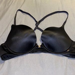 36B Black silk Victoria secret bra